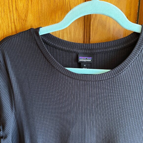PATAGONIA W'S RIBBED KNIT TOP SIZE XL INK BLACK - Picture 4 of 4